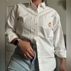 ralph lauren 100% cotton button down